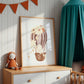 Heißluftballon: Mama Hase & Baby Poster