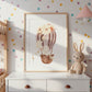 Heißluftballon: Mama Hase & Baby Poster
