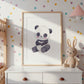 Tollpatschiger Panda Poster