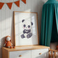 Tollpatschiger Panda Poster