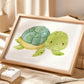 Unterwasser Schildkröte Poster