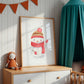 Weihnachtsposter Schneemann