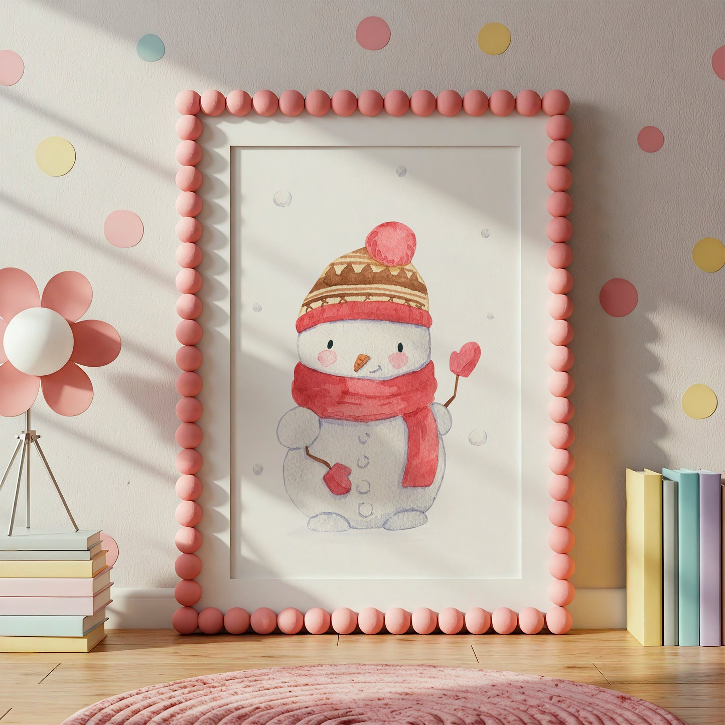 Weihnachtsposter Schneemann