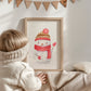 Weihnachtsposter Schneemann