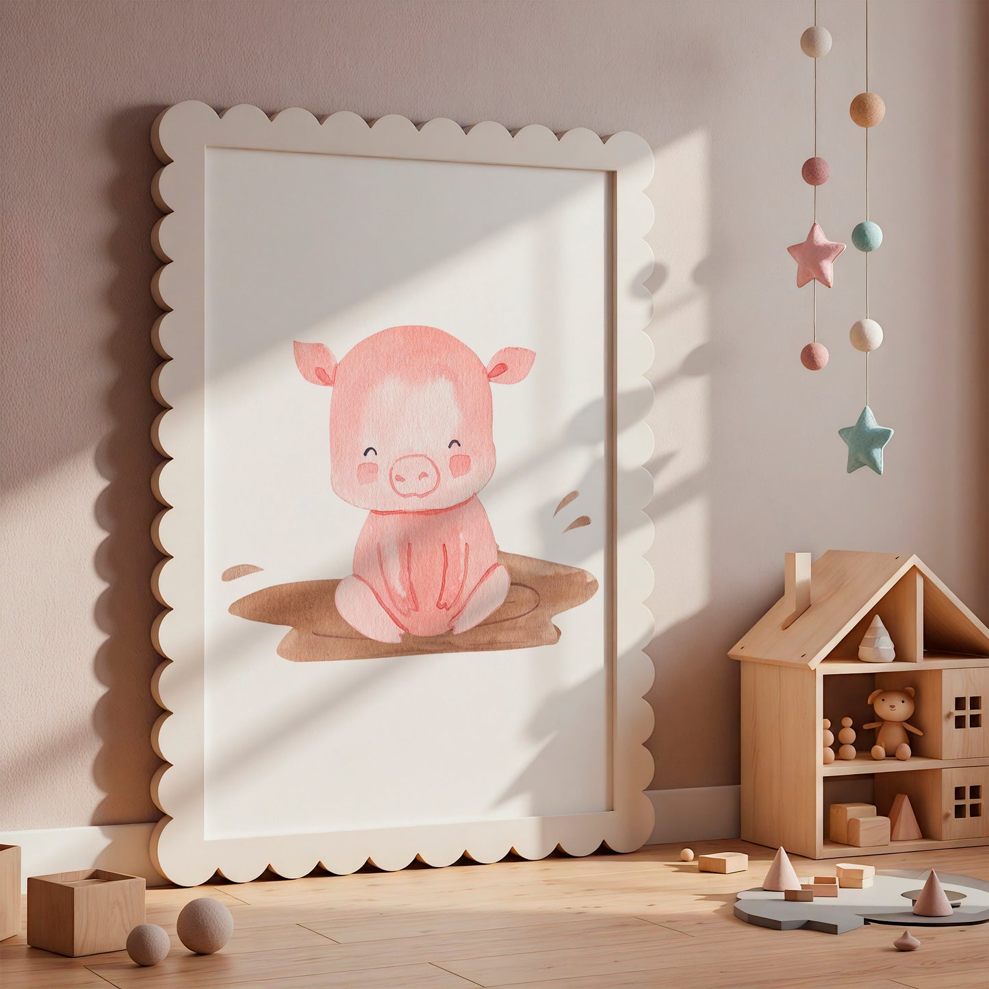 Matschbad Schwein Poster