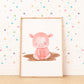 Matschbad Schwein Poster