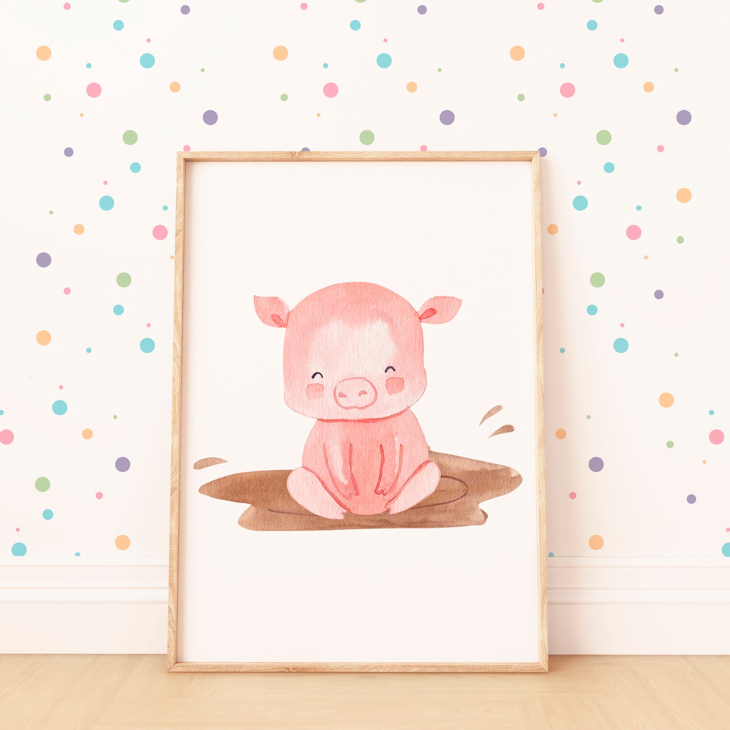 Matschbad Schwein Poster