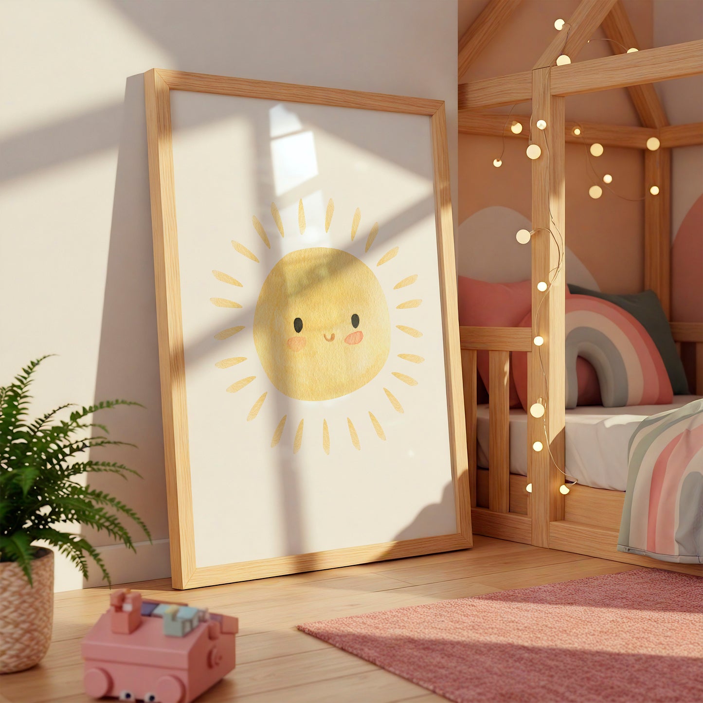 Fröhliche Sonne Poster