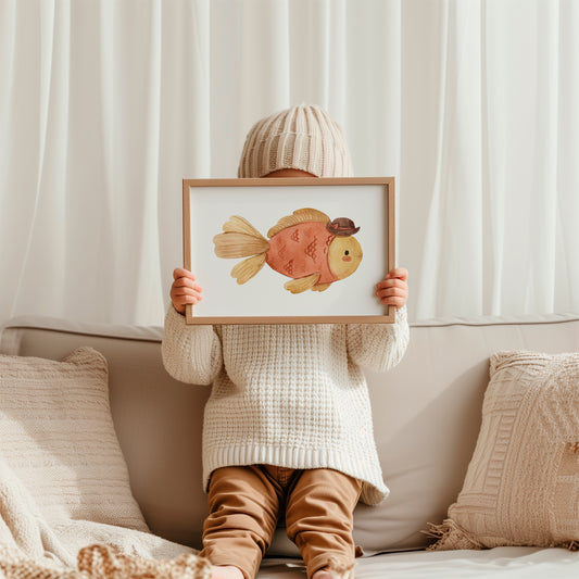 Goldfisch Fritz Poster