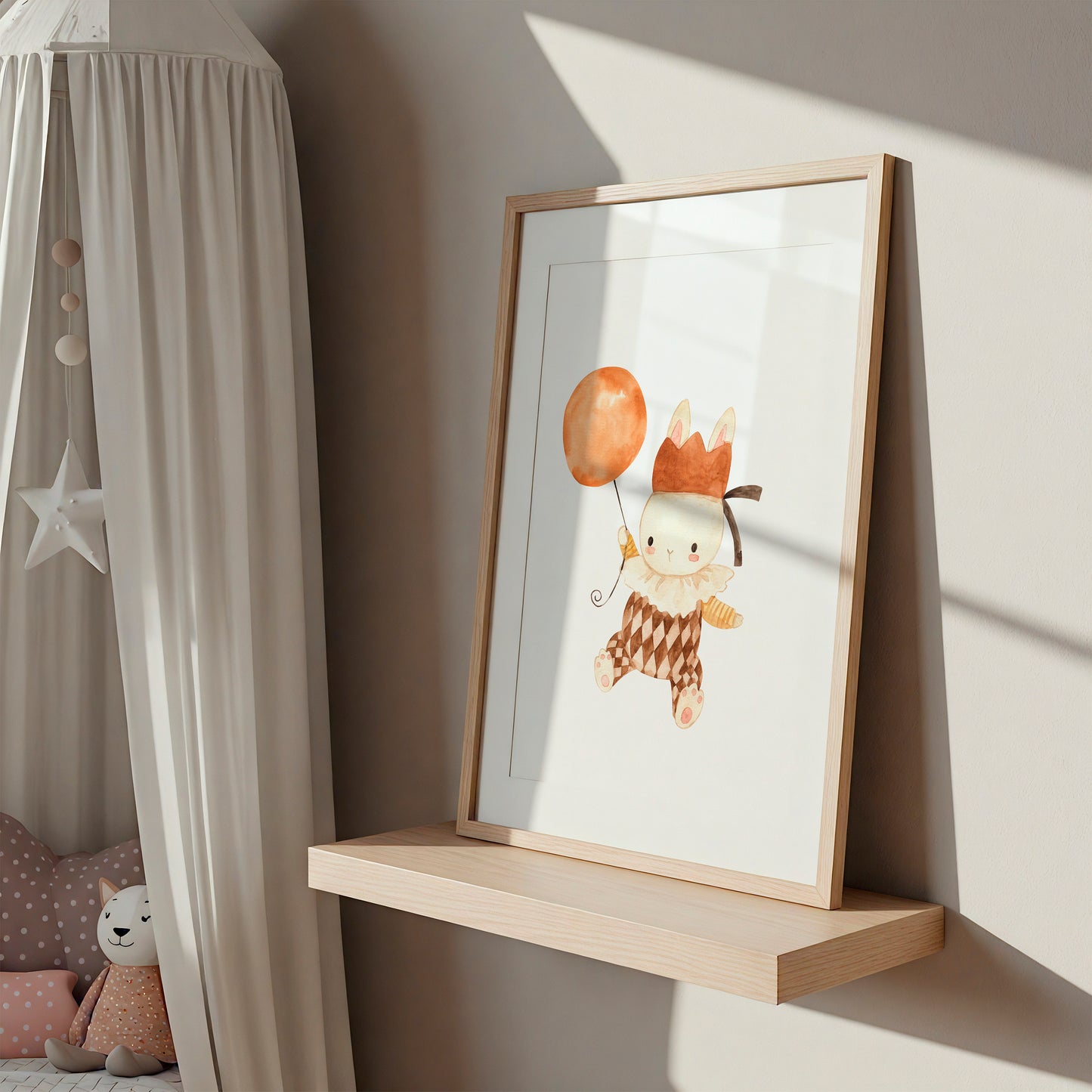 Hase mit Ballon Poster