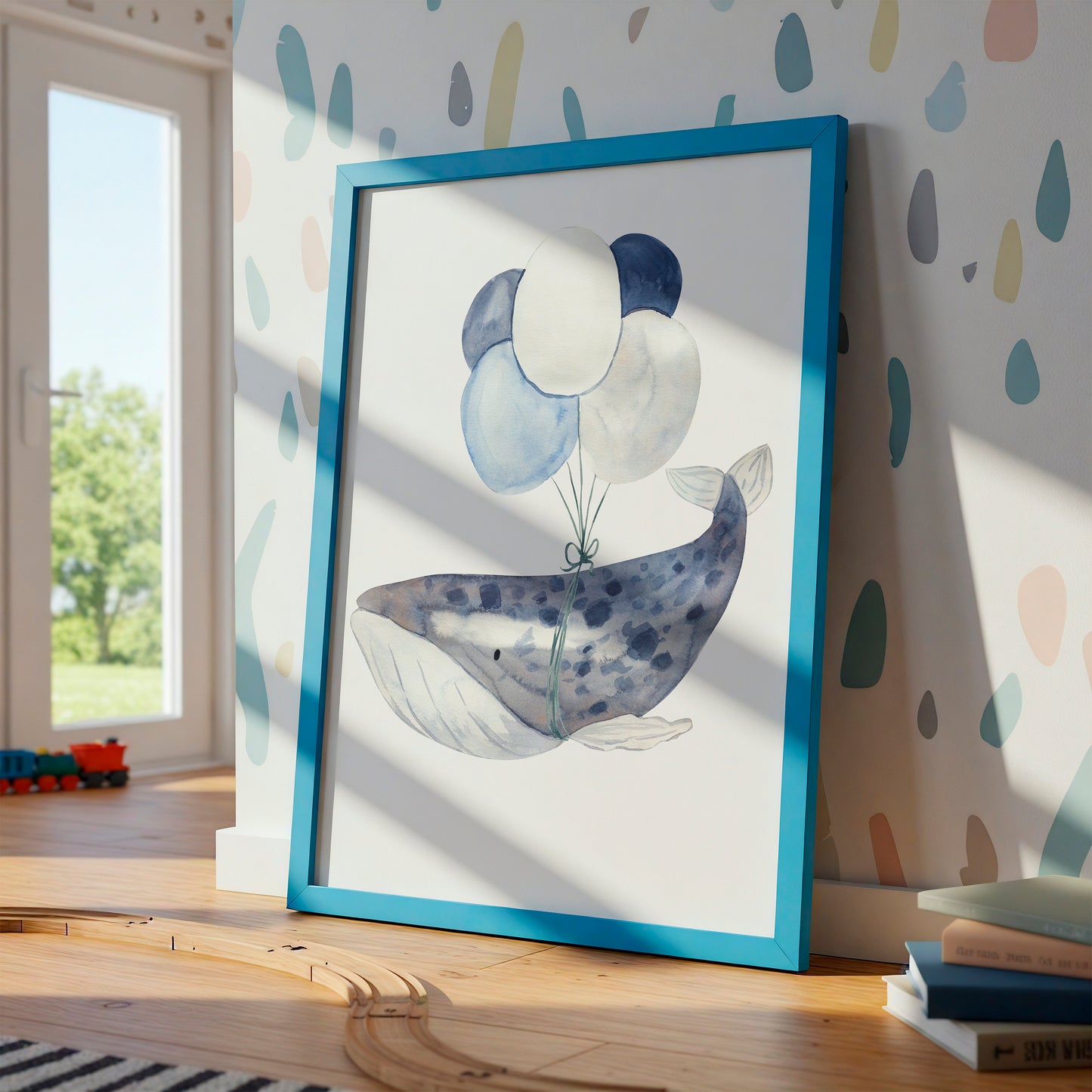 Wal mit Ballons Poster