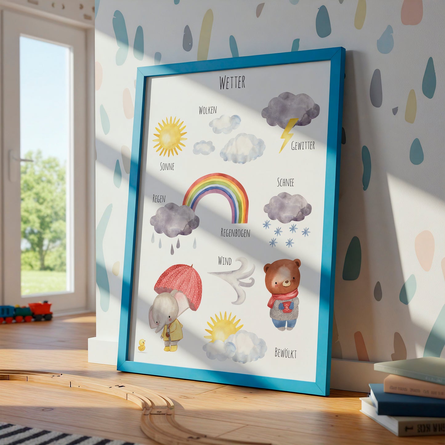 Wetter Lernposter