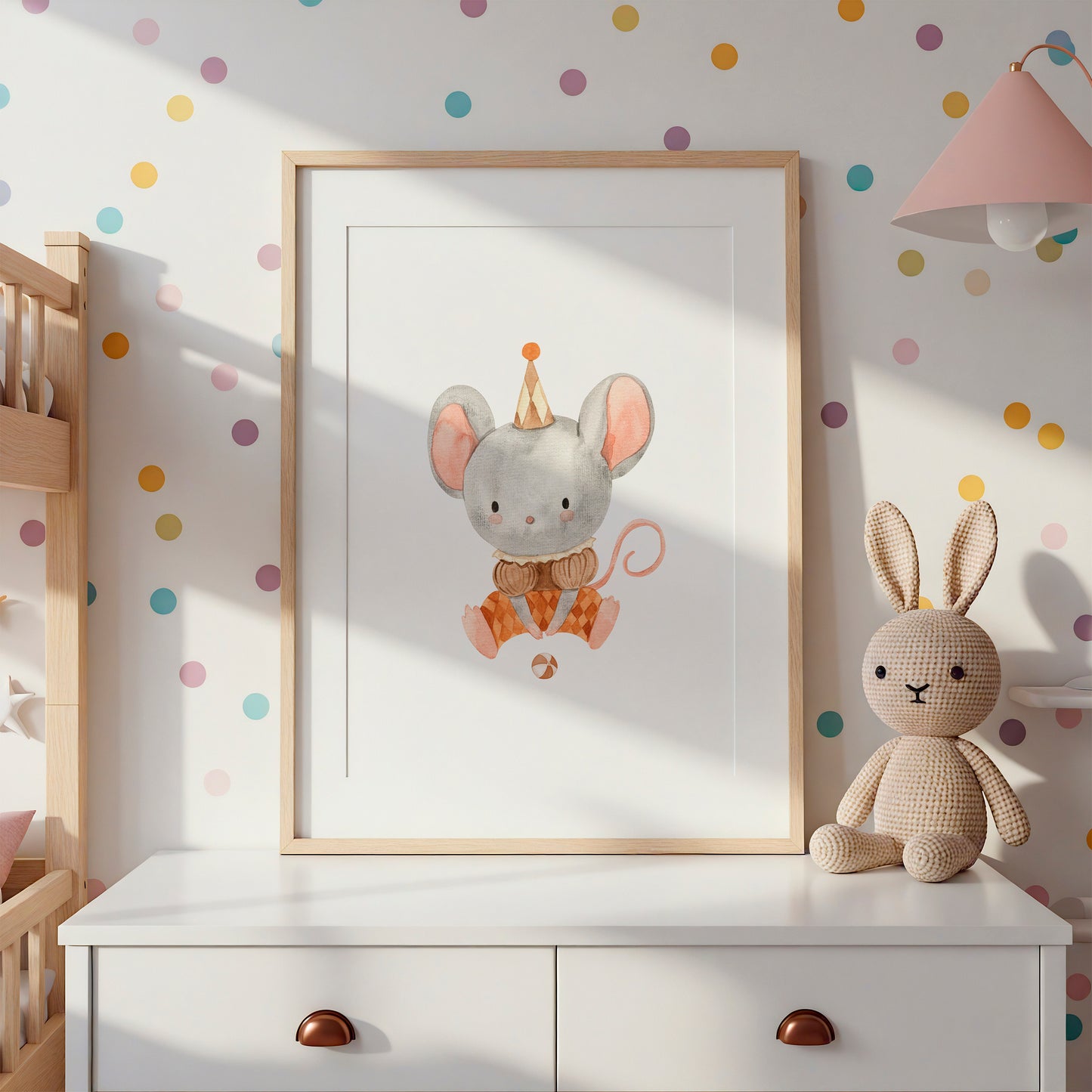 Zirkusmaus mit Ball Poster