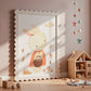 Herbstwald: Hase Poster