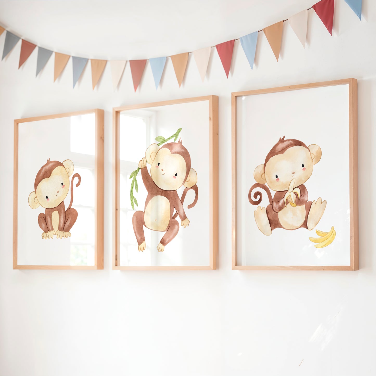 Freche Affen Bande –  Poster 3er Set