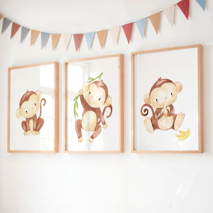 Freche Affen Bande –  Poster 3er Set