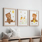 Kleine Bären & fleißige Bienen – Poster 3er Set