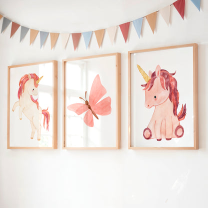 Einhornliebe – Poster 3er Set
