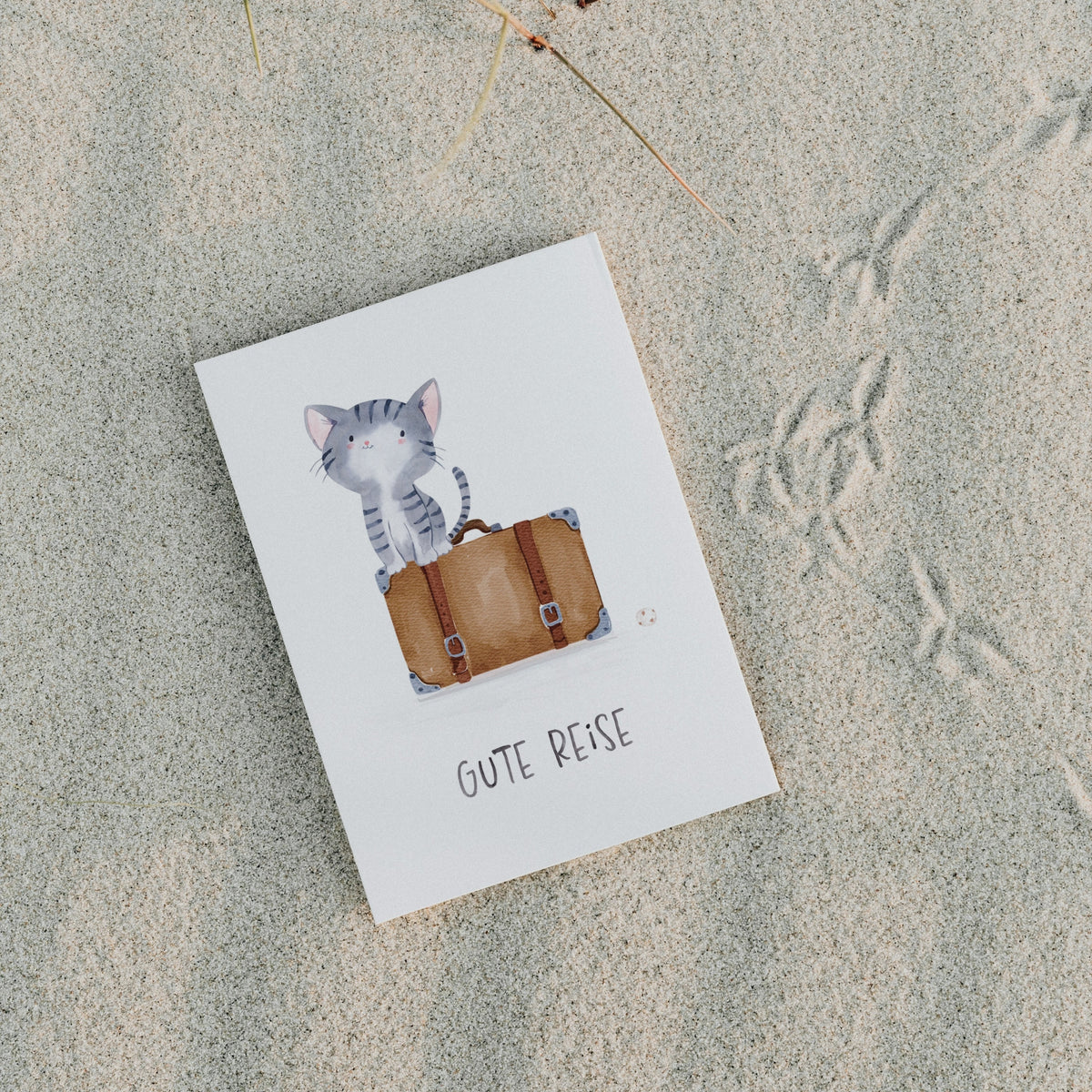 Karte Gute Reise – Katze