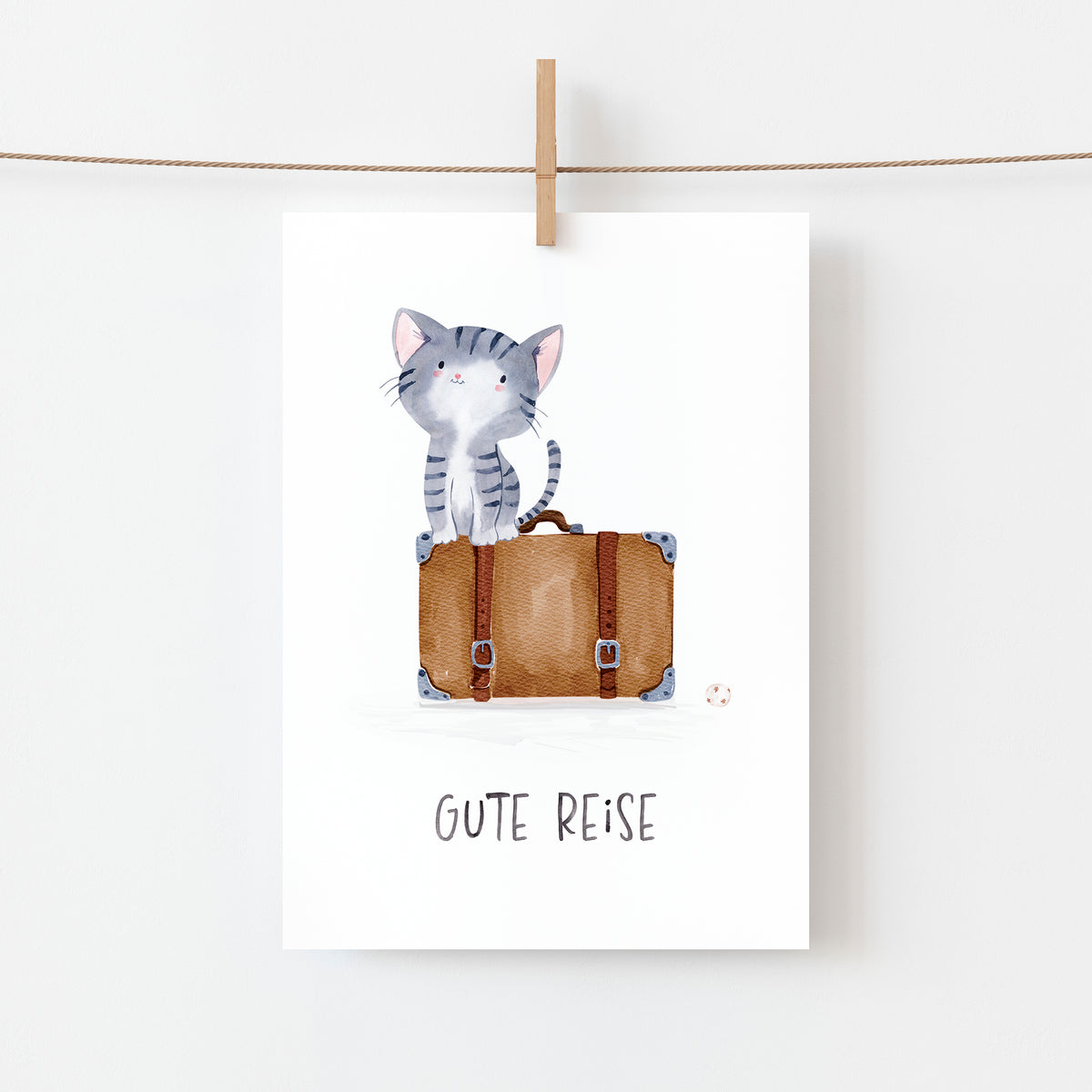 Karte Gute Reise – Katze