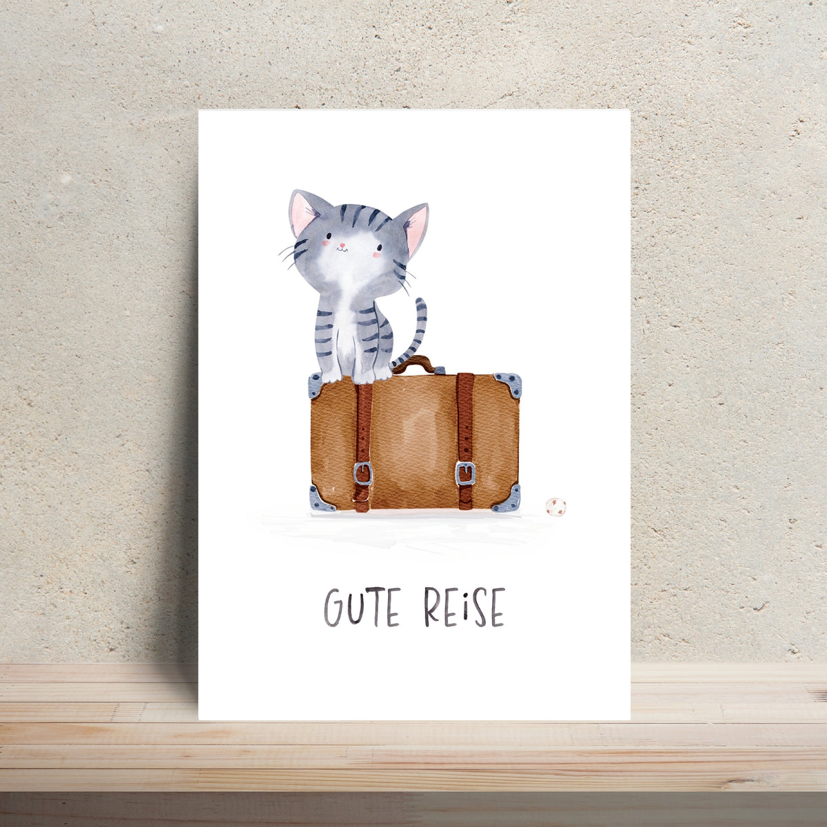 Karte Gute Reise – Katze