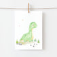Dino Geschenkset – Karte, Lesezeichen & Sticker