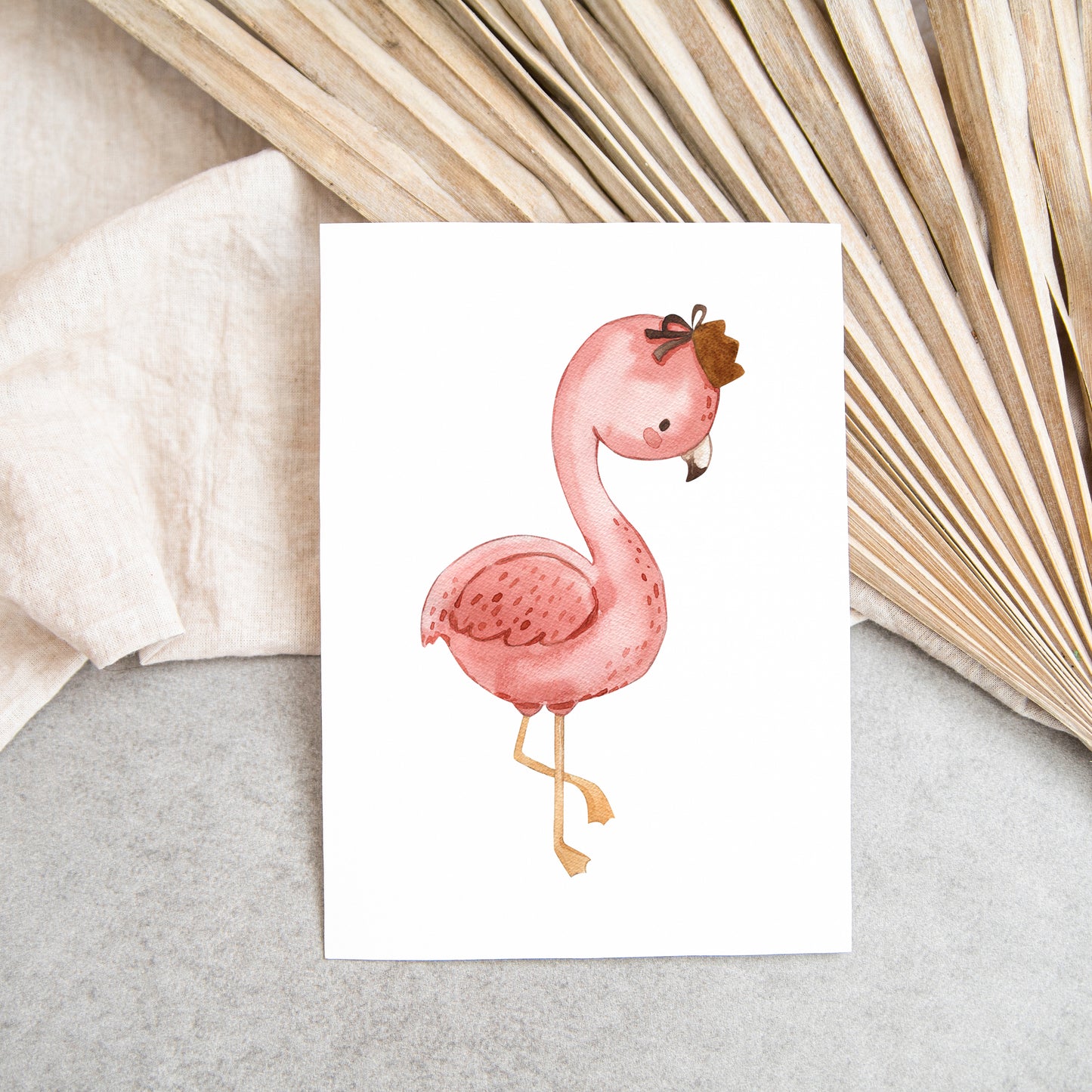 Postkarte Flamingo Florentine