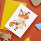Postkarte Füchsin Frieda