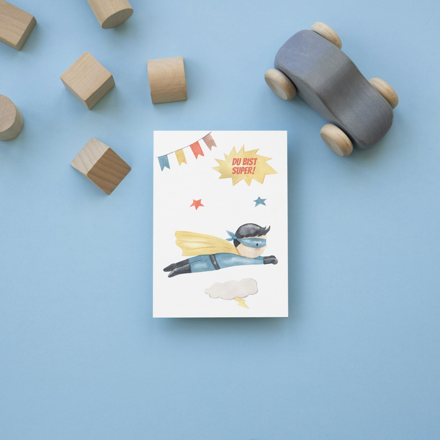 Karte Du bist super – Superheld Matteo