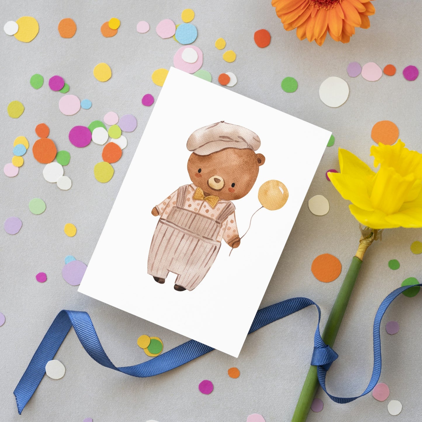 Postkarte Bär Oskar
