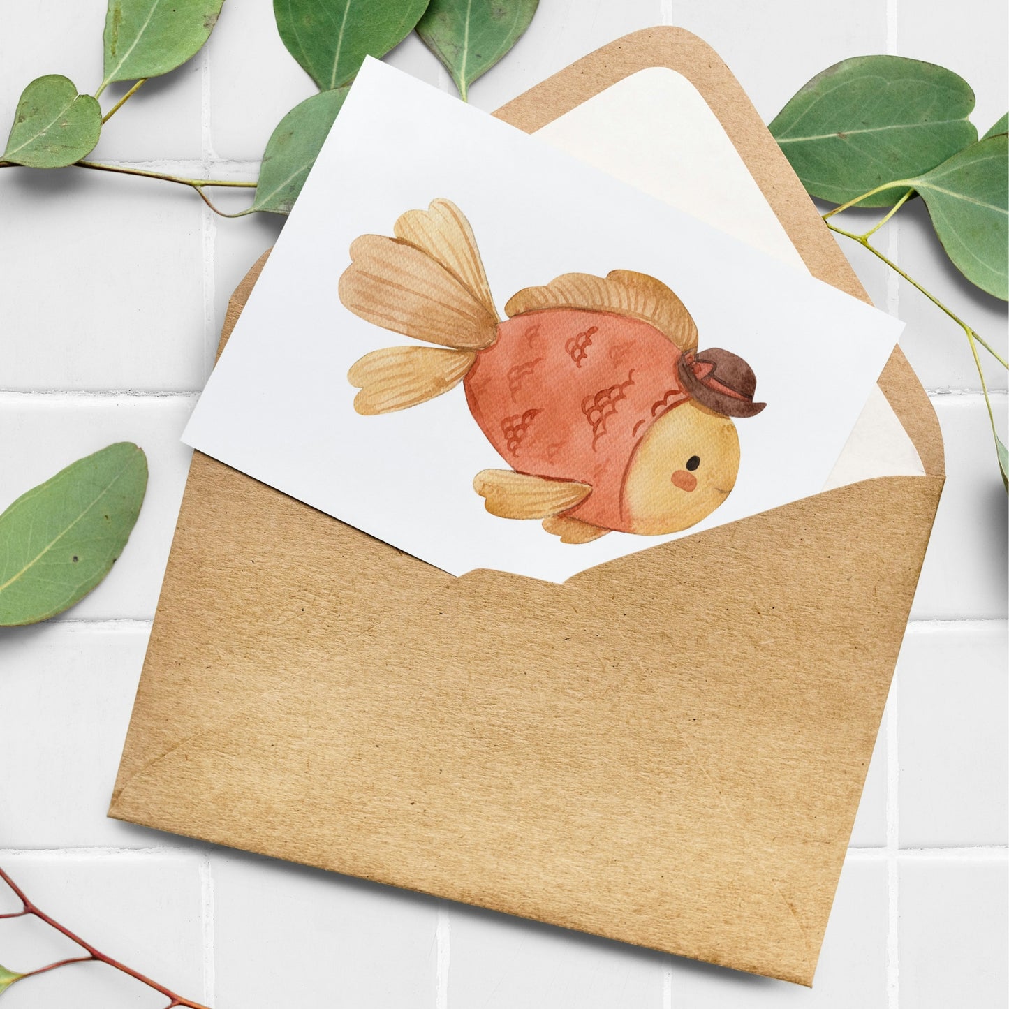 Postkarte Fisch Fritz