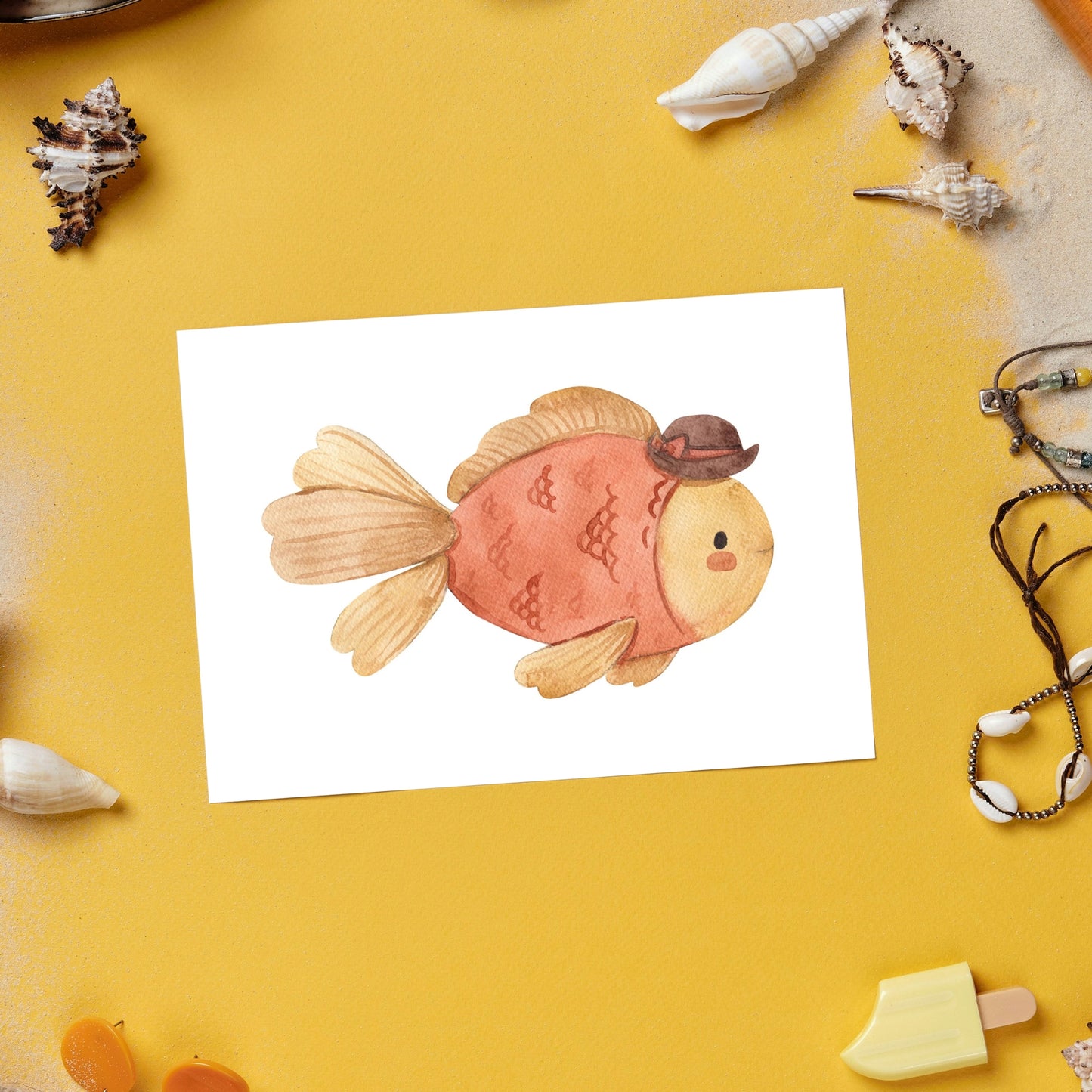 Postkarte Fisch Fritz