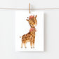 Postkarte Giraffe Greta