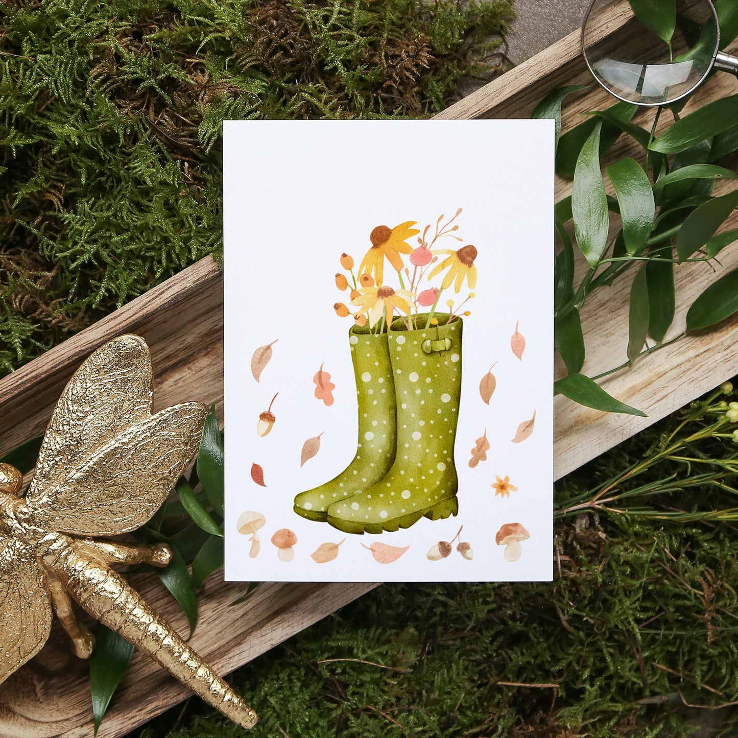 Karte Gartenliebe Herbst
