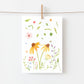 Karte Wildblumen