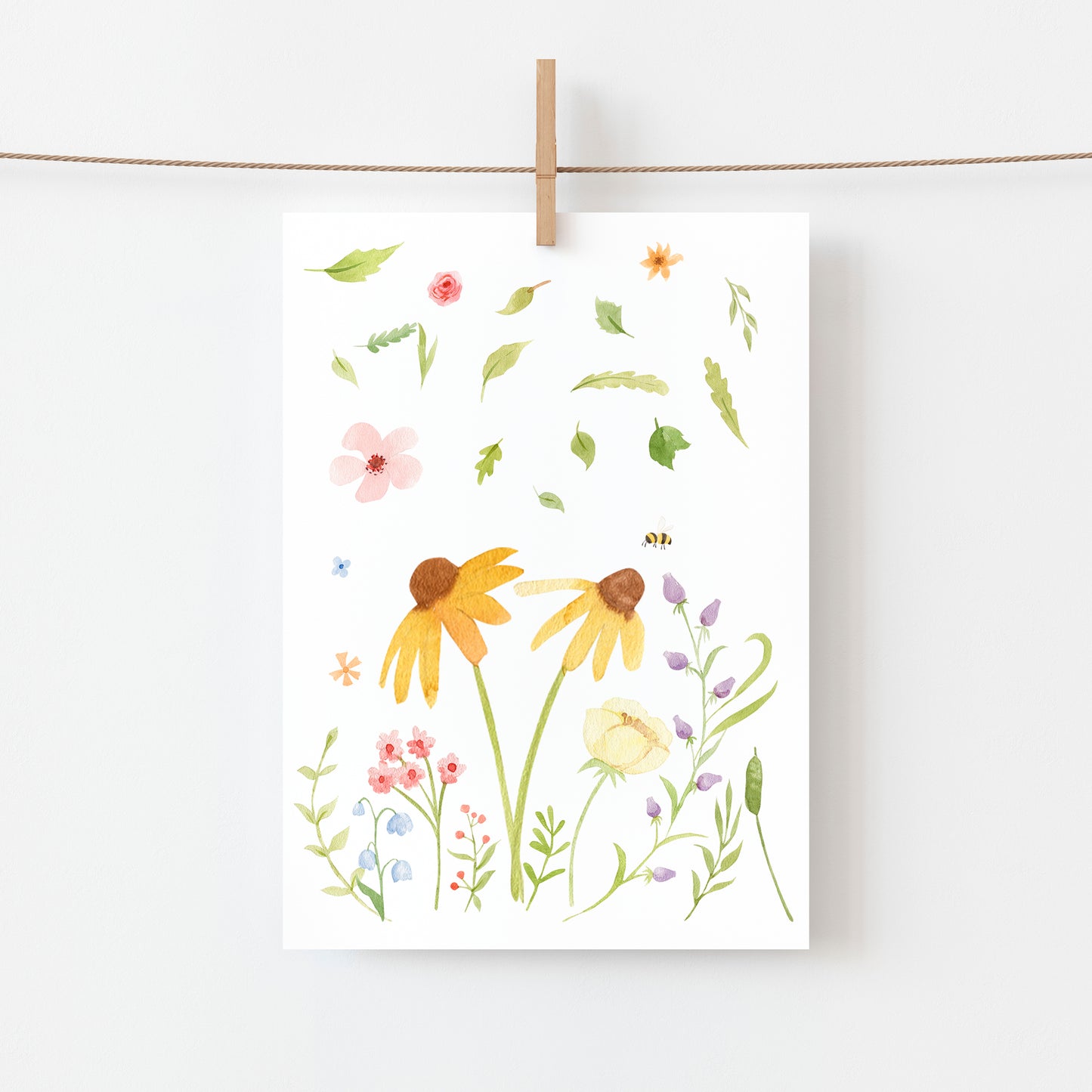 Karte Wildblumen
