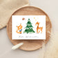 Weihnachtskarte Frohe Weihnachten - Waldtiere