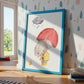 Regentag: Elefant & Ente Poster
