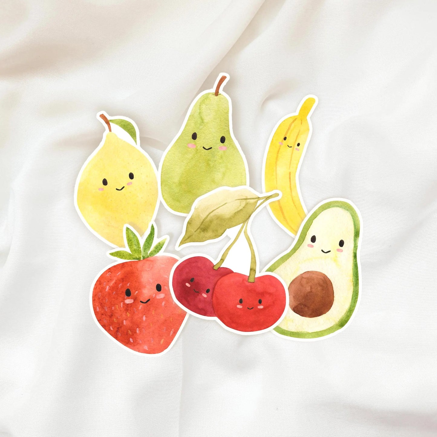 Freche Früchte Sticker - 6er Set
