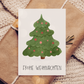 Weihnachtskarte Frohe Weihnachten - Weihnachtsbaum