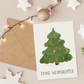 Weihnachtskarte Frohe Weihnachten - Weihnachtsbaum