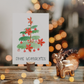 Weihnachtskarte Frohe Weihnachten - Weihnachtsbaum modern