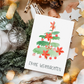 Weihnachtskarte Frohe Weihnachten - Weihnachtsbaum modern