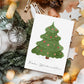 Weihnachtskarte Frohe Weihnachten - Weihnachtsbaum