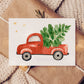 Weihnachtskarte Auto & Weihnachtsbaum
