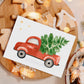 Weihnachtskarte Auto & Weihnachtsbaum