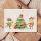 Weihnachtskarte Elfen & Weihnachtsbaum