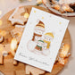 Weihnachtskarte Frohe Weihnachten - Familie Schneemann