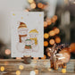 Weihnachtskarte Familie Schneemann