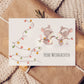 Weihnachtskarte Frohe Weihnachten - Mäuse & Lichterkette